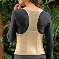 Cincher Womens Posture Back Brace Support Belt - Tan - Medium