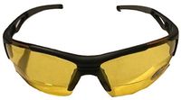 The Jackson Bifocal Safety Reading Sunglasses, Unisex Half Frame Wrap Around Sun Readers for Men and Women, ANSI z87.1 Safety Glasses (Black/Yellow, 1.5)