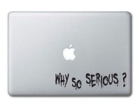 Why So Serious Joker Batman Printed Clear Vinyl Decal Sticker Compatible with Apple MacBook Pro Air 11" 12" 13" 15" All Years Laptop Trackpad Keyboard (13" Macbook (All Models))
