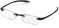 Visualites 1 Black 2.00 Rectangle Reading Glasses