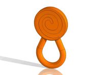 Chewy Sitxx Chew Lolli Swirl Oral Motor Tubes Orange Flavor