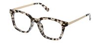 Peepers by PeeperSpecs womens Limelight Focus Oversized Blue Light Filtering Reading Glasses, Gray Tortoise, 50 mm, +3.00