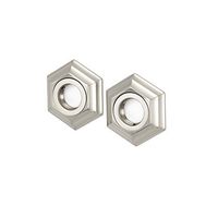 Alno A7724-SN Traditional Nicole Grab Bar Brackets, Satin Nickel, 3"