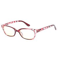 Computer Reading Glasses Men Women Blue Light Blocking Readers Glasses for Reading (Red, 1.25)
