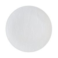 Posh Setting Harmony Collection 40 Pack China Like Wood Pattern, White Plastic 7" Salad/Appetizer Plates Fancy Disposable Dinnerware