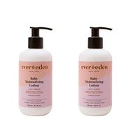 Evereden Baby Lotion With Coconut Oil & Calendula Oil - Lotion w/Jasmine, Aloe & Shea Butter - Body Lotion & Eczema Relief Lotion For Dry Skin & Pump Bottle, Baby Essentials for Newborns (2 Pack)