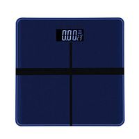 Digital Body Weight Scale,Bathroom Scale,180KG/390 LB,Tempered Glass, Easy-to-Read Backlit LCD,Without Battery, Blue