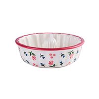 AXZHYX Bowl Ceramic Bowl Fruit Salad Plate Home Dish Restaurant Tableware Food Utensils 12.5x4cm Hotel Tableware Home Noodles Boiled Fish Soup Bowl