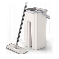 BTYAY Spin Mop and Bucket Set Home Flat Mop and Buckets Sets Separate Dirty Water from Clean Water Self Wash Dry Flat Mop for All Floor Cleaning