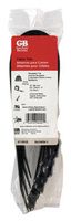 GB Gardner Bender 47-115UVB 15" Black Releasable Cable Ties 4 Count