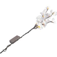 Branch Tree Light, Floral Lights LED Solar Phalaenopsis Tree Branch Lights for Home Decoratio Lights Battery Powered Waterproof Christmas Party Indoor Outdoor Decor (White)
