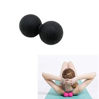 Mydio Massage Ball Roller，Double Lacrosse Ball for Sore Muscles, Back, Neck, Pressure Point Self Pain Relief (Black)