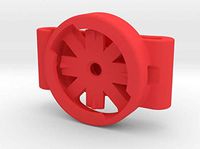 shapeways Unofficial Varia Bicycle Taillight Saddle Bag Clip Mount for Mounting Rear Light to Saddlebag Reflector Strap, Red Processed Versatile Plastic