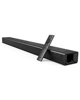 Soundcore Infini Integrated 2.1 Channel Soundbar by Anker, 35-Inch Soundbar for TV with Bluetooth and Wired Connections, Speaker with Built-In Subwoofers, Deep Bass, for Home Theater Audio (Renewed)