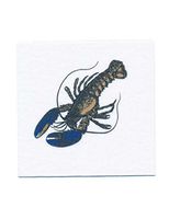 Signature Napkins Vintage Marine Life Disposable Linen-Like Woven 3-ply Tissue Napkins, 20 Units Per Pack (Lobster)