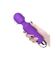 Wand Electric Massager, 16 Vibration Modes Waterproof Rechargeable,Handheld Deep Tissue Percussion Massager for Neck,Shoulder,Back,Leg,Foot Full Body Pain Relief (S-03)