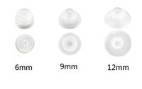 Jungle Care Hearing Aid Ear Piece Closed Domes Set 6mm/9mm/12mm (3 Pairs) Comfortable PSAP (Personal Sound Amplifiers Product) Ear Tips Invisible, Perfect for Open Air (Open fit), Except for RIC