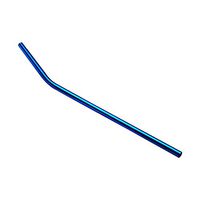 Stainless Steel Straws,1PC 267 mm Diameter Stainless Steel Metal Drinking Straws Bent Reusable (Blue)