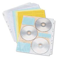 IVR39301 - Innovera Two-Sided CD/DVD Pages for Three-Ring Binder