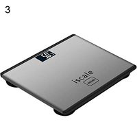 Shentesel 180kg Body Scale Accurate Smart Electronic Glass LCD Display Home Bathroom Floor - Grey