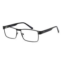 OCCI CHIARI Thin TR90 Rectangular Reading Glasses for Men Wowen Magnification 1.5 2.0 2.5 3.0 (310-Black,54-16-140, 1.25)