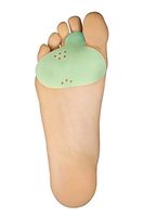 Menthogel Metarsal Forefoot Cushion. Gel Ball of Foot Pads. Callus Metatarsal Foot Pain Relief, Bunion Forefoot Cushion. Unisex - 4 pcs Green