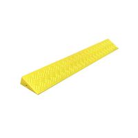 3.5cm-4cm Wheelchair Ramp, Plastic Wheelchair Uphill Pad, Easy to Carry Anti-Slip Indoor Sill Service Ramp (Color: Yellow, Size: 95 8.5 3.5cm) (Size : 958.53.5CM)