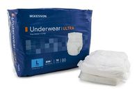 MCK Brand 83883101 Absorbent Underwear Mckesson Pull On Large Disposable Ultra Absorbency Uwblg Box Of 18