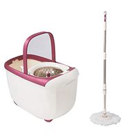 MOP Spinning and Bucket Cleaning Set Flip Cover Design Adjustable Hangable White Head2