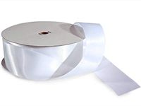 White Value Double Faced Satin 1-1/2"x50 yds 100% Polyester Ribbon (3 Spools) - WRAPS-VDFS9029