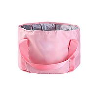 TONGBOSHI Folding Bucket, Travel Portable Collapsible Washbasin, Laundry Tub Wash Washbasin, Travel Foot Bucket, Blue (Color : Pink, Size : 3020cm)