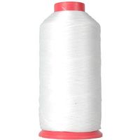 Threadart Heavy Duty Bonded Nylon Thread - 1650 yards (1500m) - Coated No Unravel - #69 T70 Size 210D/3 - For Upholstery, Leather, Vinyl, Weaving Hair, Denim, and Other Heavy Fabric - 26 Colors Available - White