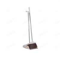 Ellymi Broom and Dustpan Set- Stainless Steel Set, Broom Broom and Dustpan Set Vertical Brush and Dust Pot Combination Upright Cleaning