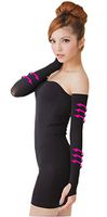 Ausom New Hot Fashion Thin Cellulite Fat Losing Burning Slimming Arm Shaper Slimmer Arms Control Shapewear Sleeve for Women Lady Girls Black