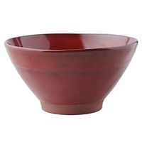 Home big wrist Fruit Salad Bowl Home Red Ceramic Bowl Rice Bowl Creative Large Soup Bowl Noodle Bowl - Red Noodle Bowl Decorative hotel retro soup bowl
