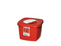 Sharps Container, 1/2 Gal., Rotor Lid, PK5