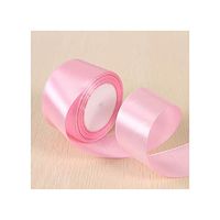 White Pink Black Blue Red Green Purple Yellow Satin Ribbons Christmas Halloween Wedding Birthday Party Gift Box Wrapping Ribbons,79 Middle Pink,10Mm