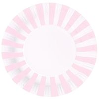 Paper Eskimo 12-Pack Party Plates, Marshmellow Pink