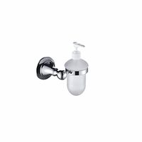 LAONA European contemporary all copper chrome plated round base, bathroom pendant set, toilet paper rack, toilet brush rack,Soap dispenser