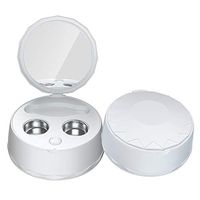 CWWHY Ultrasonic Contact Lens Cleaner, Contact Lens Cleaner Machine, Small & Portable USB Charger, It is Suitable for Different Types of Contact Lenses,White