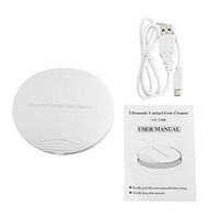 Contact Lens Cleaner, Ultrasonic Contact Lens Auto Cleaner Eye Protein Cleaning Case with USB, Compact and Portable, Easy to Carry for Travel(White)