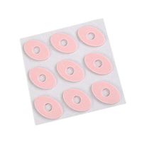 SUPVOX 18pcs Callus Cushions Foam Oval Foot Protectors (Pink)