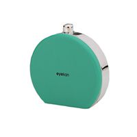 Set of 2 Contact Lens Case Solution Holder Cosmetic Box Travel Kit - Green