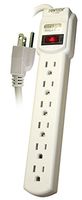 POWTECH UL Listed 6 Outlet Surge Protector Heavy Duty Home/Office Power Strip, 14 AWG Cord, 125V, 15AMPS, 1875 Watt, 1-1/2-Ft Power Cord