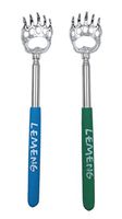 (2- PACK) LEMENG Portable Extendable Telescopic Bear Claws Metal Back Scratchers/Hand Massager/Backslap With Rubber Handles