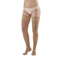Ames Walker AW Style 4 Sheer Support 15 20mmHg CT Thigh Highs w/Band Nude XXXL