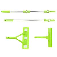 Blueseao Window Cleaner Kit! Shower Squeegee, High Window Cleaning Tools, Telescopic Foldable Handle Cleaning Glass Sponge Mop Cleaner Window Extendable for Indoor/Outdoor