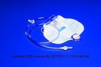 CURITY™ Anti-Reflux Bedside Drainage Bag-Style: Without MONO-FLO Anti-reflux Device and SplashGuard Drain Spout - UOM = Case of 20