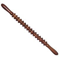 Echaprey Wooden Massager Roller Handheld Muscle Release Massage Stick Bar Tool for Fitness/Yoga/Running (16 Rollers)
