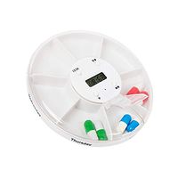 IGIFT 7 Grid Automatic Dispenser, LED Timer Alarm Alarm, Drug Reminder Electronic Medical Kit